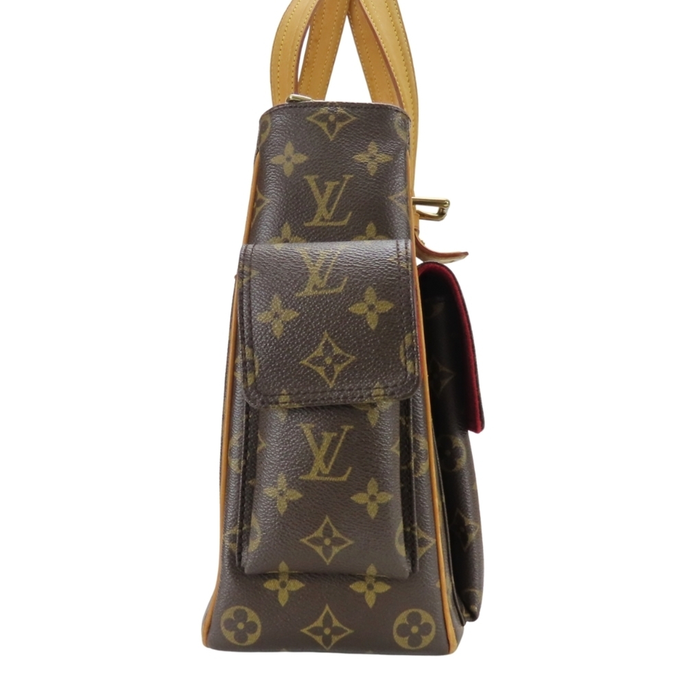 LOUIS VUITTON Authentic Brown Monogram Leather Tote Bag - Picture 6 of 16